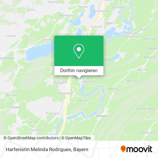 Harfenistin Melinda Rodrigues Karte