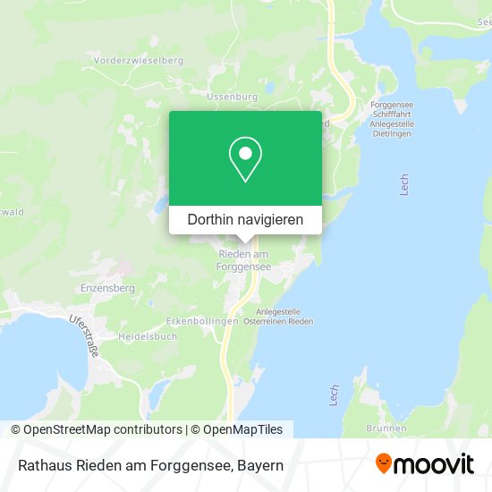 Rathaus Rieden am Forggensee Karte