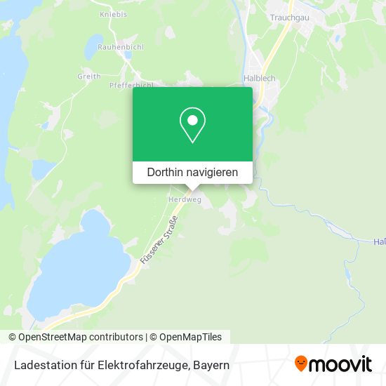Ladestation für Elektrofahrzeuge Karte