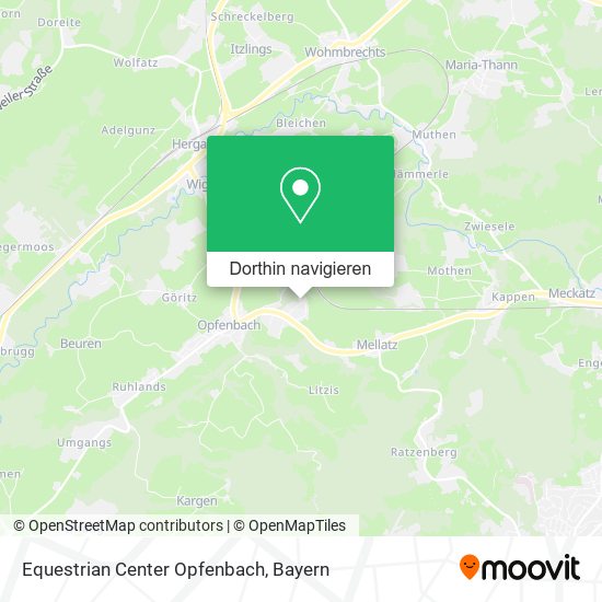 Equestrian Center Opfenbach Karte