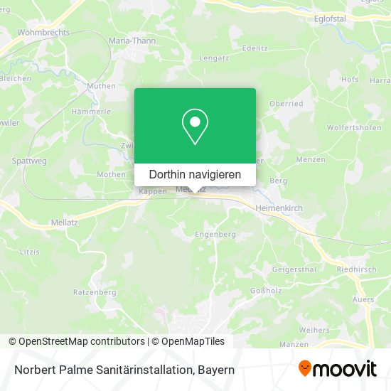 Norbert Palme Sanitärinstallation Karte