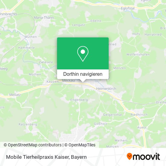 Mobile Tierheilpraxis Kaiser Karte