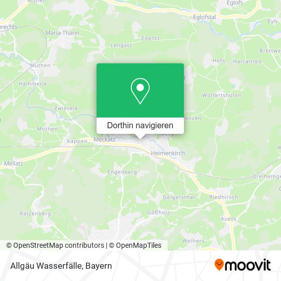 Allgäu Wasserfälle Karte