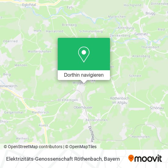 Elektrizitäts-Genossenschaft Röthenbach Karte