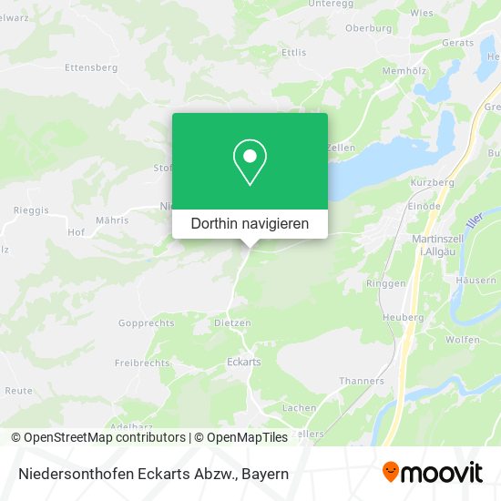 Niedersonthofen Eckarts Abzw. Karte