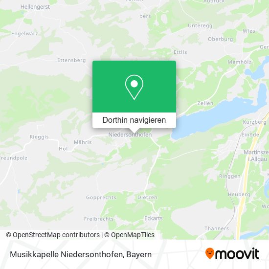 Musikkapelle Niedersonthofen Karte