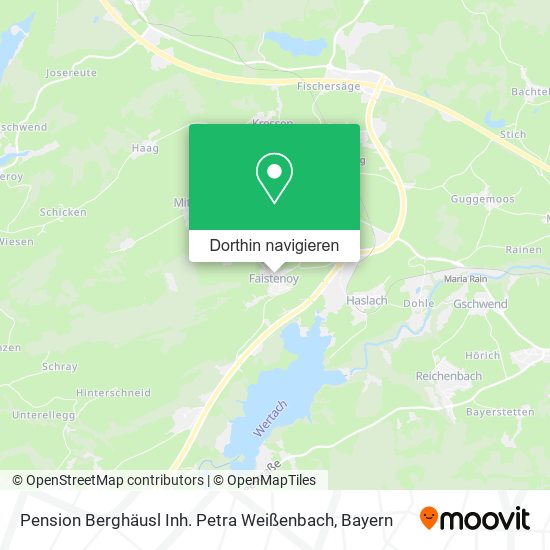 Pension Berghäusl Inh. Petra Weißenbach Karte