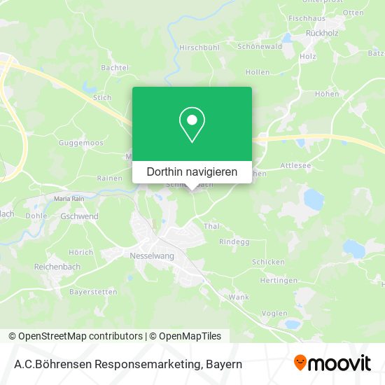 A.C.Böhrensen Responsemarketing Karte
