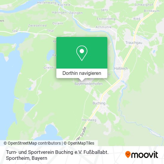 Turn- und Sportverein Buching e.V. Fußballabt. Sportheim Karte