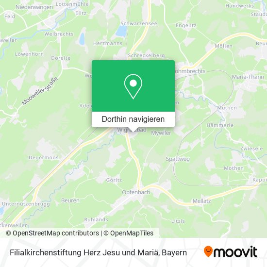 Filialkirchenstiftung Herz Jesu und Mariä Karte