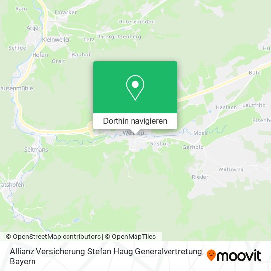 Allianz Versicherung Stefan Haug Generalvertretung Karte