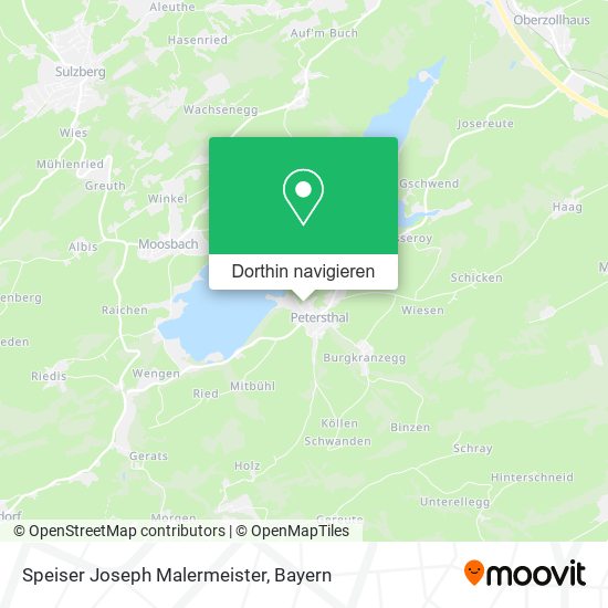 Speiser Joseph Malermeister Karte