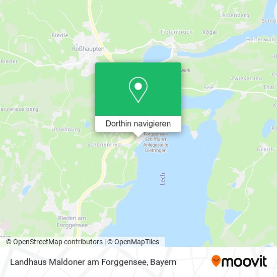 Landhaus Maldoner am Forggensee Karte