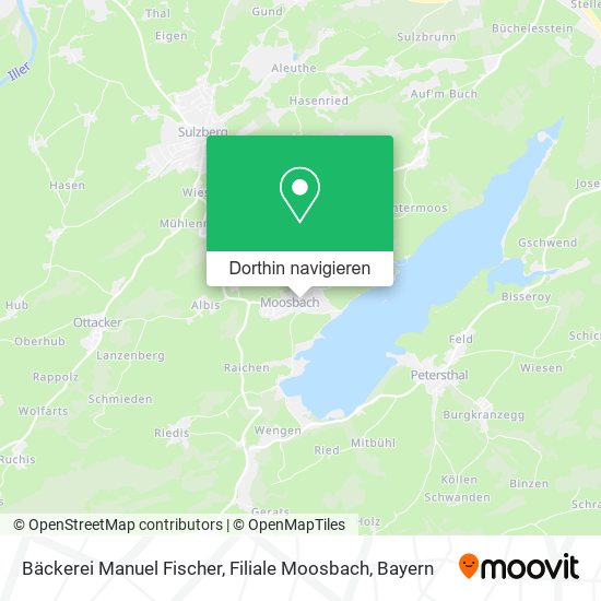 Bäckerei Manuel Fischer, Filiale Moosbach Karte