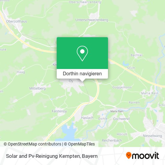 Solar and Pv-Reinigung Kempten Karte
