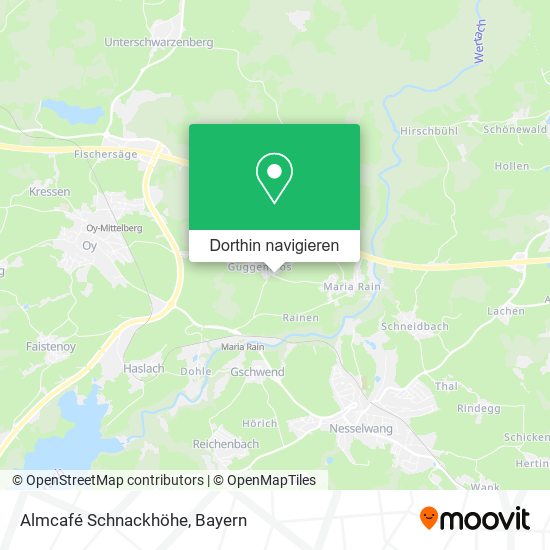 Almcafé Schnackhöhe Karte