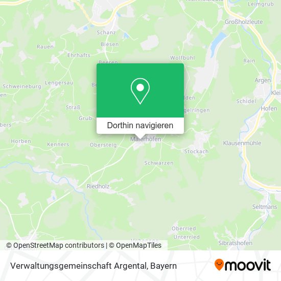 Verwaltungsgemeinschaft Argental Karte