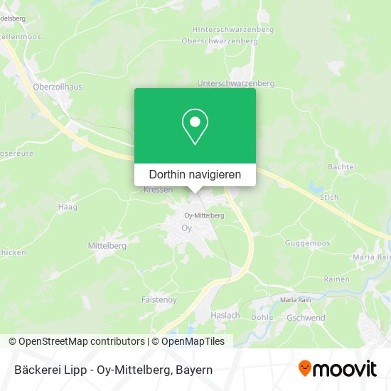 Bäckerei Lipp - Oy-Mittelberg Karte