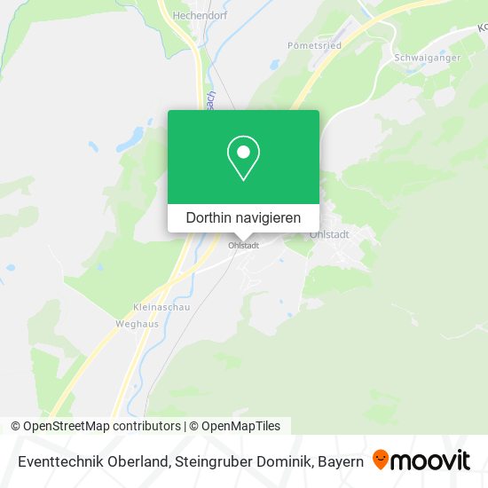 Eventtechnik Oberland, Steingruber Dominik Karte