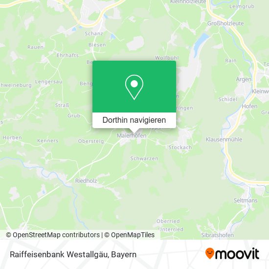 Raiffeisenbank Westallgäu Karte