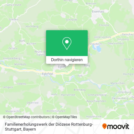 Familienerholungswerk der Diözese Rottenburg-Stuttgart Karte