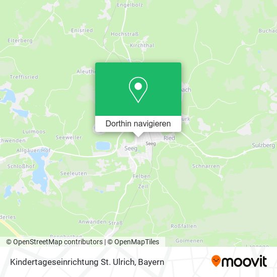 Kindertageseinrichtung St. Ulrich Karte