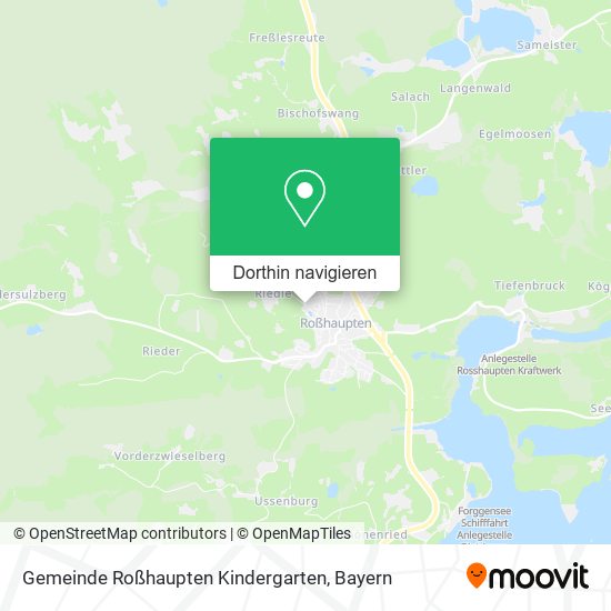 Gemeinde Roßhaupten Kindergarten Karte