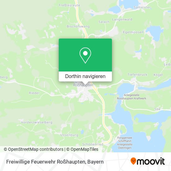 Freiwillige Feuerwehr Roßhaupten Karte