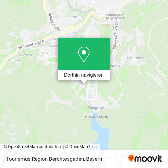Tourismus Region Berchtesgaden Karte