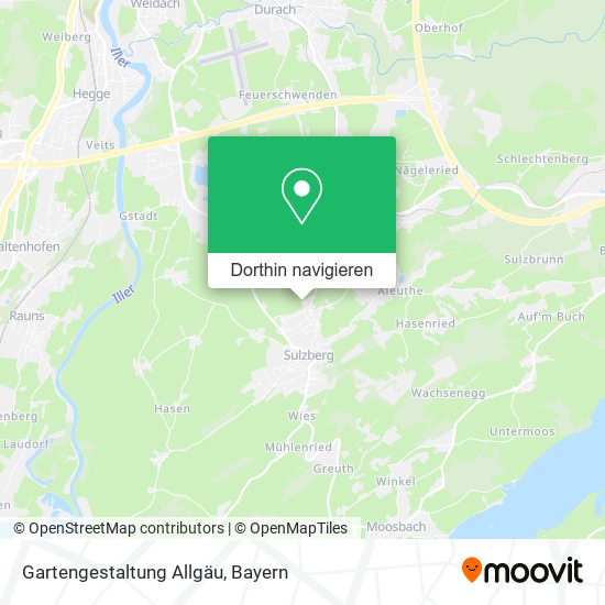 Gartengestaltung Allgäu Karte