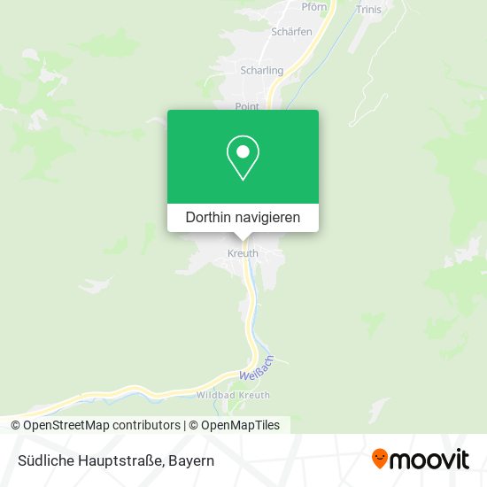 Südliche Hauptstraße Karte