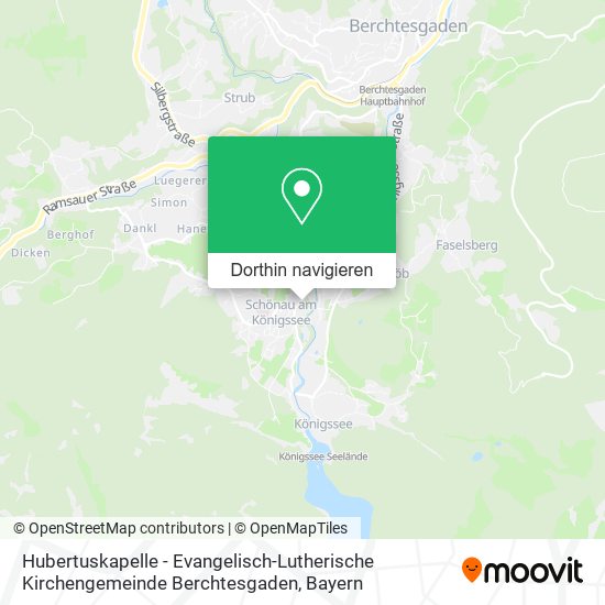 Hubertuskapelle - Evangelisch-Lutherische Kirchengemeinde Berchtesgaden Karte