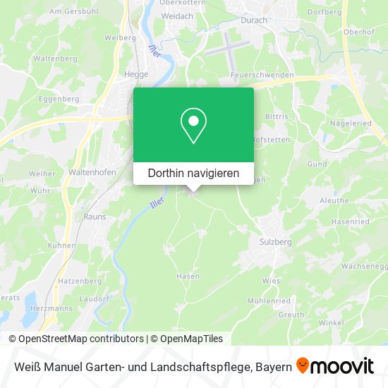 Weiß Manuel Garten- und Landschaftspflege Karte