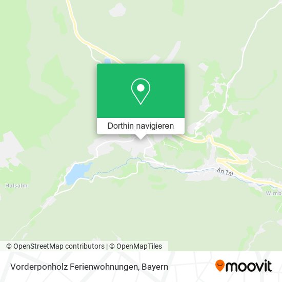 Vorderponholz Ferienwohnungen Karte