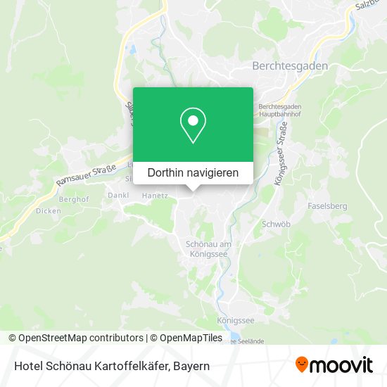 Hotel Schönau Kartoffelkäfer Karte