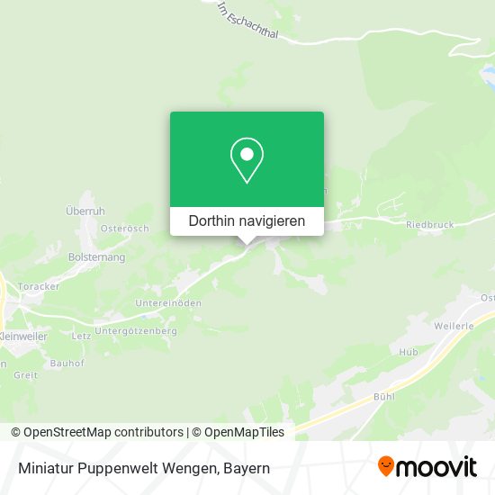 Miniatur Puppenwelt Wengen Karte