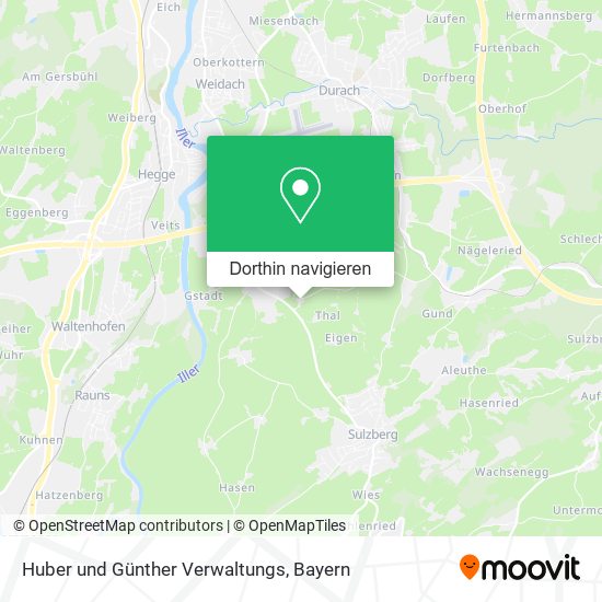 Huber und Günther Verwaltungs Karte