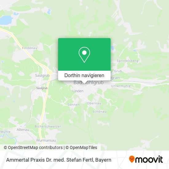 Ammertal Praxis Dr. med. Stefan Fertl Karte