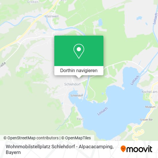 Wohnmobilstellplatz Schlehdorf - Alpacacamping Karte
