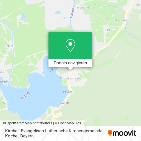 Kirche - Evangelisch-Lutherische Kirchengemeinde Kochel Karte