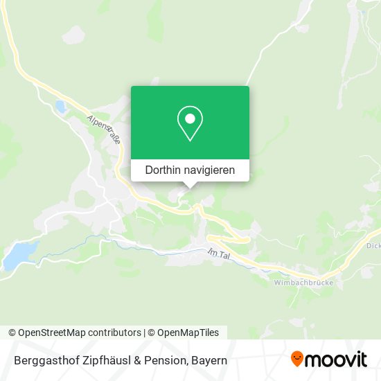 Berggasthof Zipfhäusl & Pension Karte