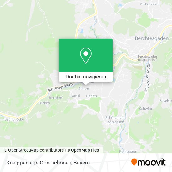 Kneippanlage Oberschönau Karte