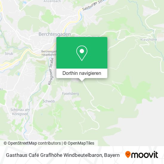 Gasthaus Café Graflhöhe Windbeutelbaron Karte