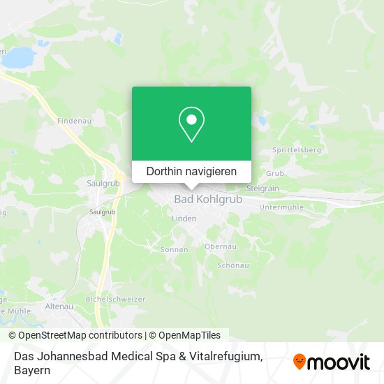 Das Johannesbad Medical Spa & Vitalrefugium Karte