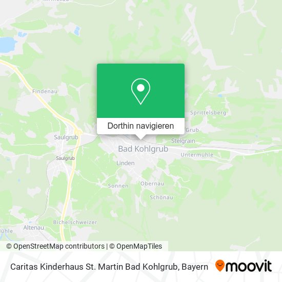 Caritas Kinderhaus St. Martin Bad Kohlgrub Karte