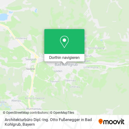 Architekturbüro Dipl.-Ing. Otto Fußenegger in Bad Kohlgrub Karte