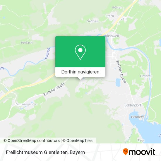 Freilichtmuseum Glentleiten Karte