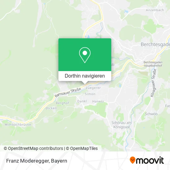 Franz Moderegger Karte