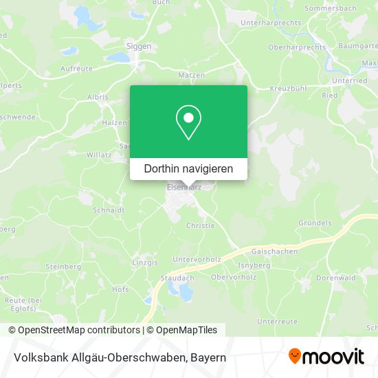 Volksbank Allgäu-Oberschwaben Karte