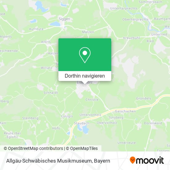 Allgäu-Schwäbisches Musikmuseum Karte